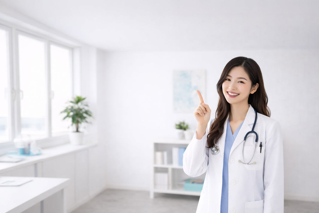 A doctor explaining stomach pain and abdominal pain's difference.